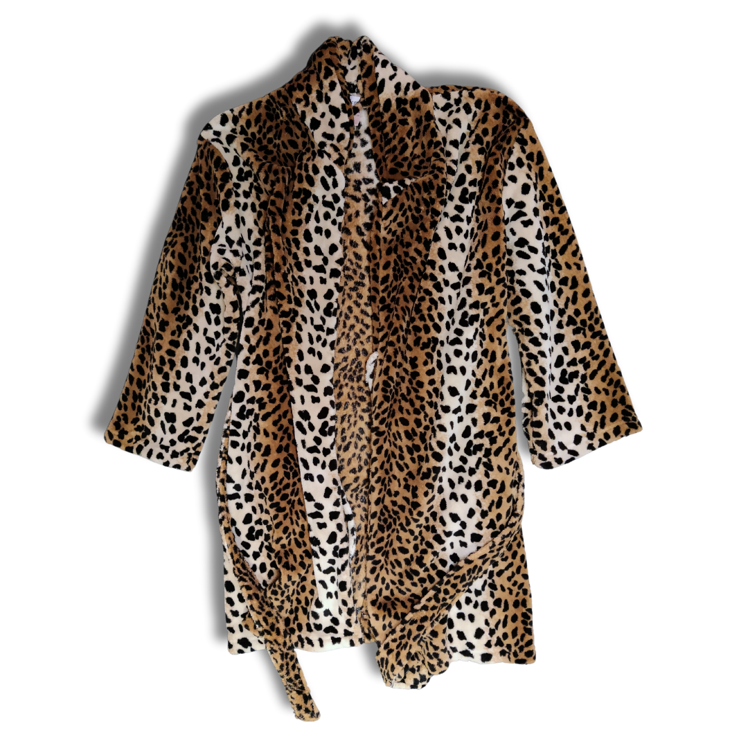 La Vie en Rose Cheetah-Print Bathrobe