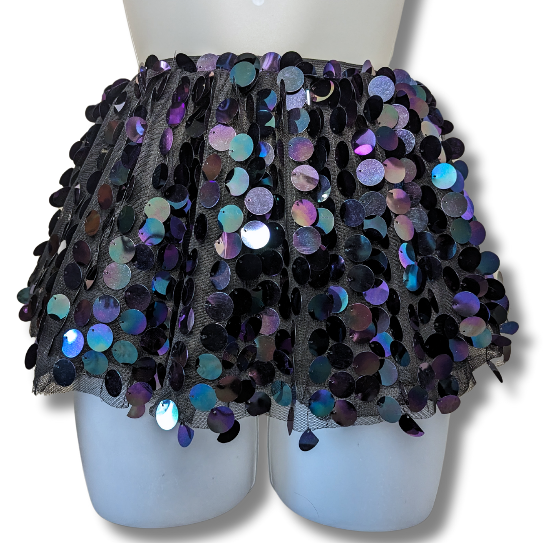 Dark Sequin Skirt