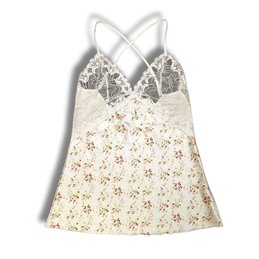 Floral Lacy Slip Dress