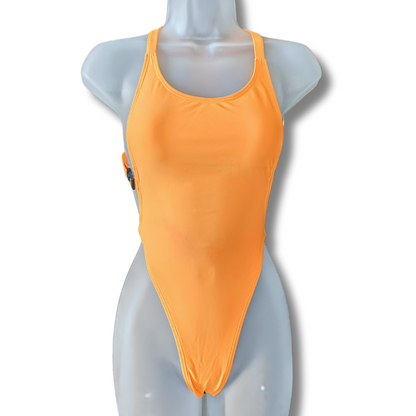 MACOOY Yellow Buckled Swimsuit / Bodysuit