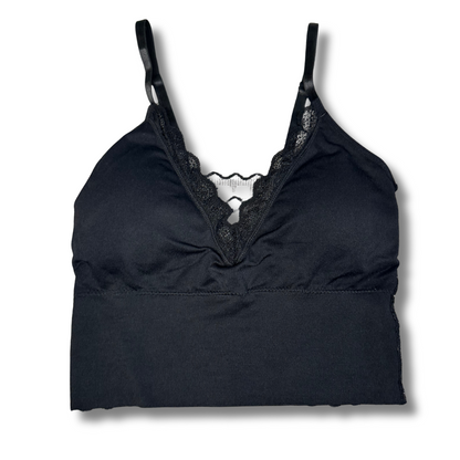 Suzy Shier Black Lace Bralette