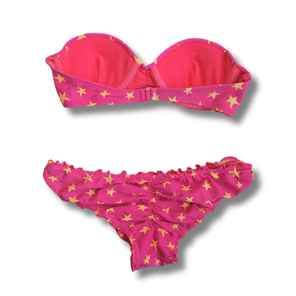 Hot Pink Star Spangled Bikini Set