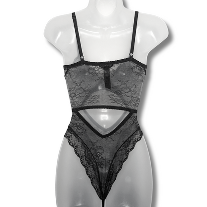 WIDOW Black Lace Bodysuit