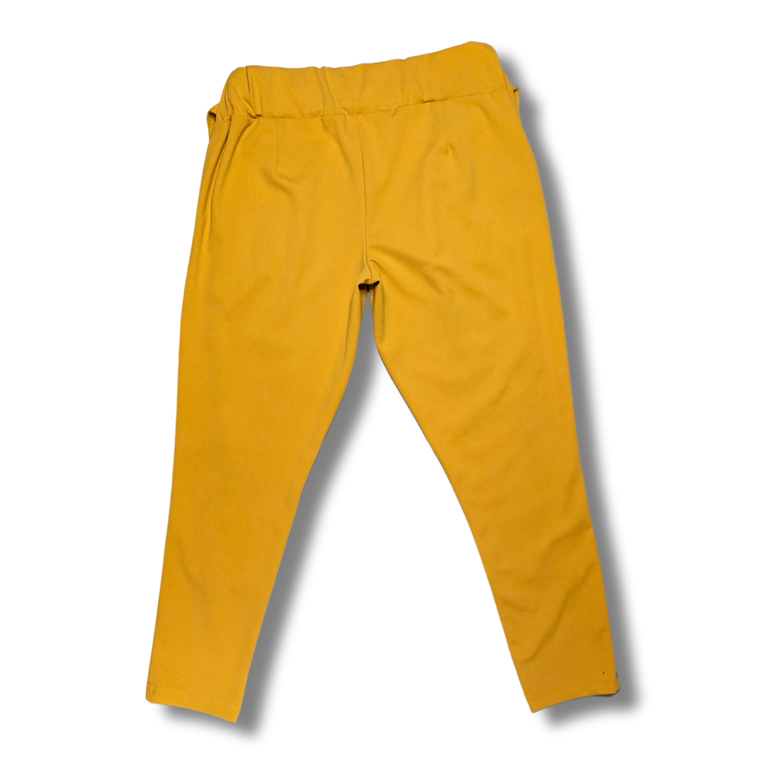 Mustard Yellow Wide-Leg Pants