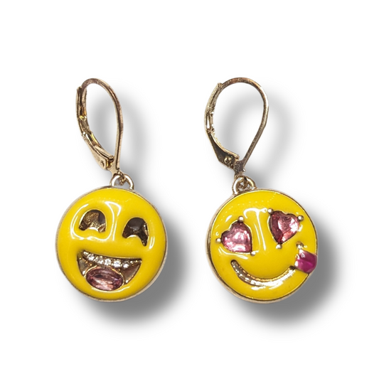 Bejeweled Emoji Earrings