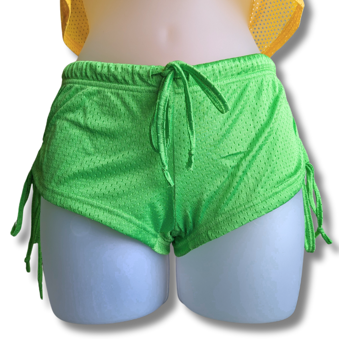 Green Sporty Booty Shorts